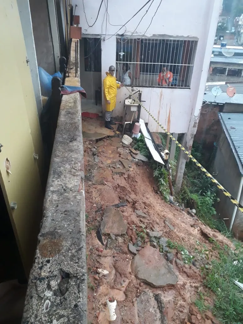 11 pessoas estão fora de suas residências em Colatina devido às chuvas