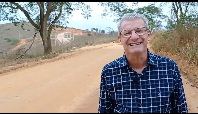 Secretário Paulo Foletto anuncia que o Governo do Estado vai pavimentar estrada que leva ao Aeroporto de Colatina