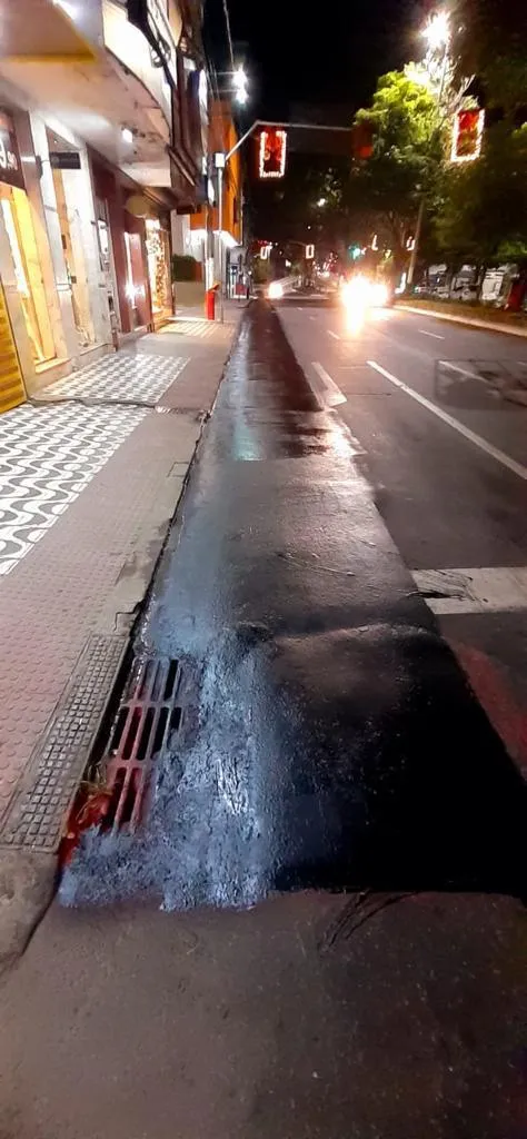 Entenda por que a pintura da ciclofaixa no centro de Colatina foi suspensa