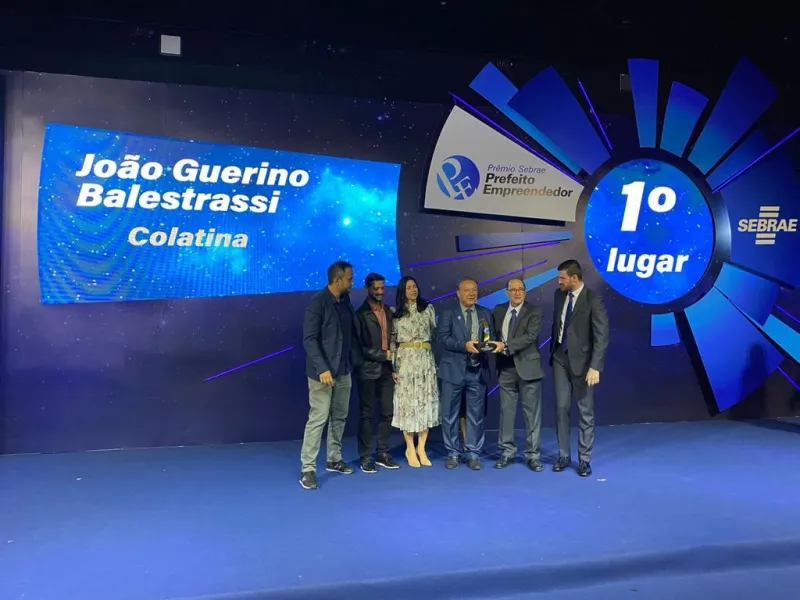 Balestrassi vence prêmio Sebrae Prefeito Empreendedor na categoria Empreendedorismo na Escola