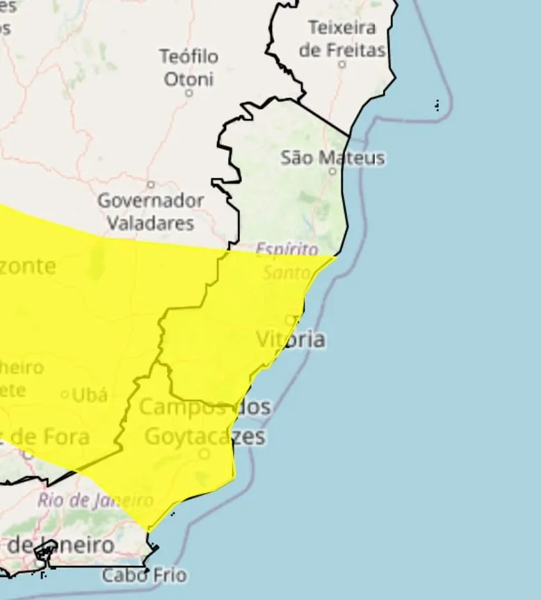Colatina e cidades da região recebem alerta de chuvas fortes
