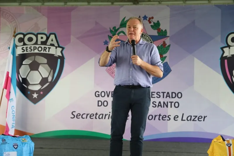 Governador Casagrande entrega materiais esportivos da Copa Sesport 2023; Colatina participa com seleções masculina e feminina