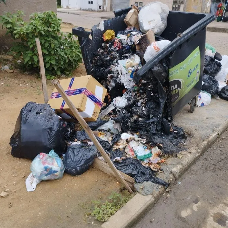 Vandalismo ameaça eficiência na coleta de lixo: SANEAR apela à colaboração da comunidade