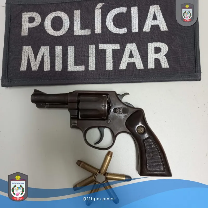 Menor é apreendida pela PM por porte ilegal de arma de fogo em Água Doce do Norte