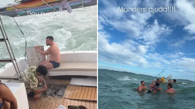 Lancha com turistas capixabas naufraga em Búzios; passageiros ficaram à deriva até o resgate