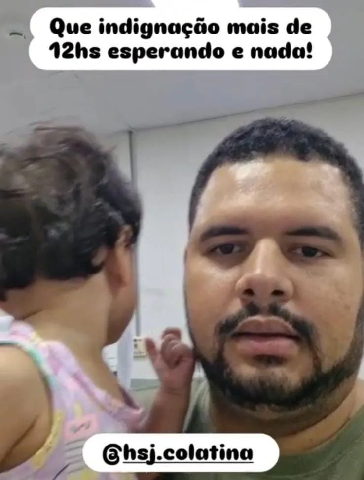 Após mais de 12 horas de espera por exame em hospital de Colatina, pai dos sêxtuplos desabafa nas redes sociais