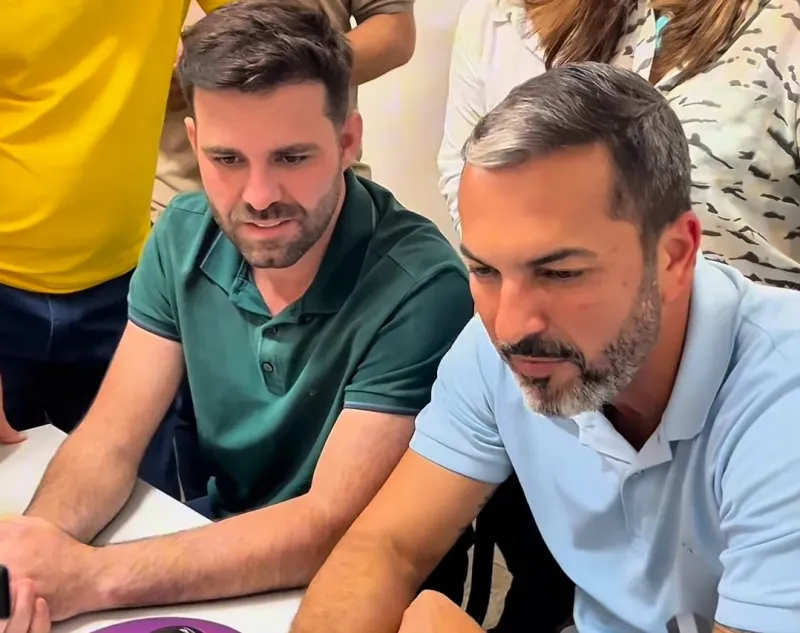 Prefeito Gutim Astori e Secretário Estadual Tyago Hoffmann inauguram teleconsultas e anunciam investimentos na saúde de Marilândia