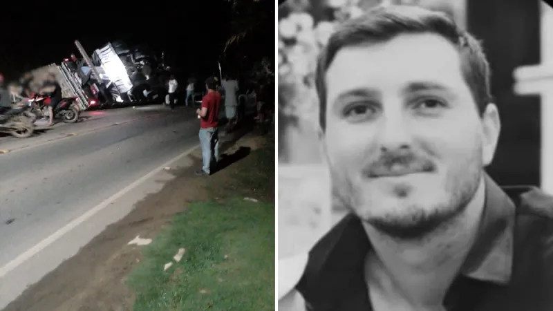 Motorista que conduzia caminhão que tombou sobre moto em Santa Teresa é solto após audiência de custódia