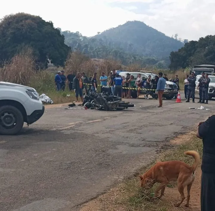 Motociclista morre em colisão frontal próximo ao trevo de Lajinha, em Pancas