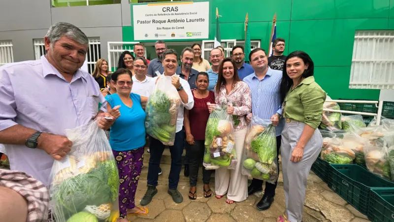 São Roque do Canaã recebe cestas verdes do projeto Compra Direta de Alimentos