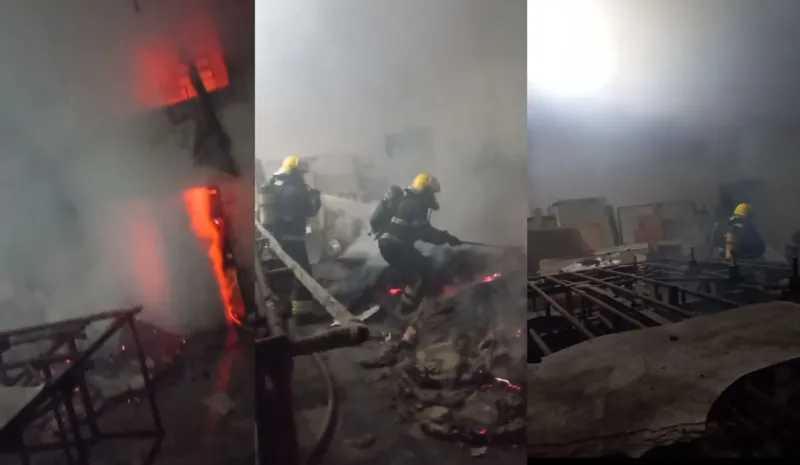 Incêndio destrói barracão da Unidos da Piedade em Vila Velha e causa prejuízo de R$ 60 mil