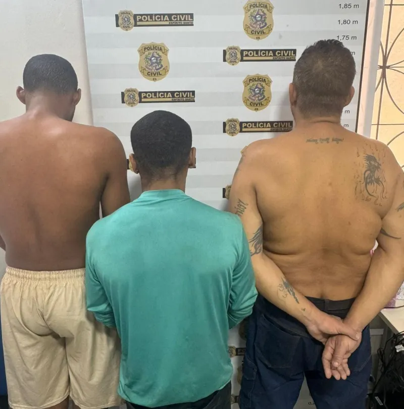 Três suspeitos são presos por tráfico de drogas em Marilândia durante ação conjunta das polícias