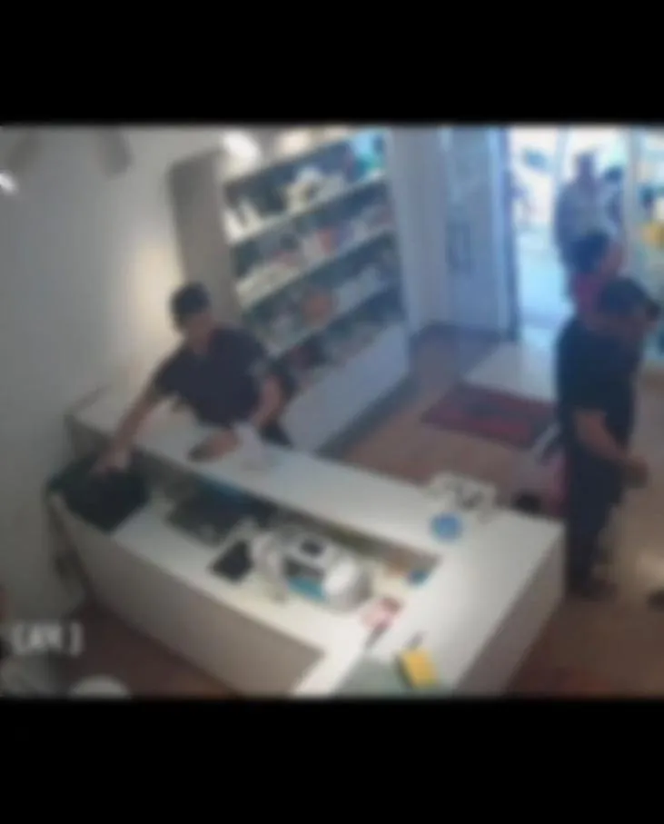 Câmeras registram furto em loja no Centro de Baixo Guandu