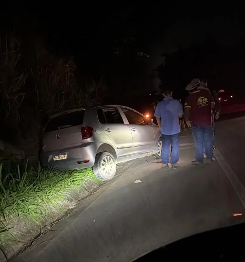 Assassinato em Pancas: homem é encontrado baleado dentro de carro após acidente na ES-164
