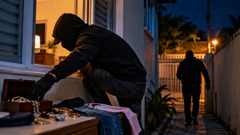Ladrão invade casa, furta joias e roupas, volta meia hora depois e foge ao encontrar morador em Colatina
