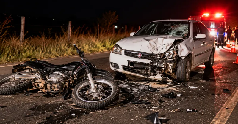 Motociclista morre após colisão com carro em Baixo Guandu