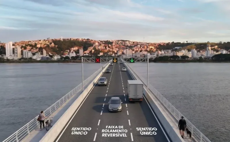 Prefeito Renzo anuncia terceira faixa na Ponte Florentino Avidos para dezembro e revela mudanças no trânsito de Colatina