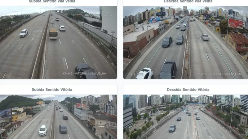 Dois acidentes envolvendo cinco motos e três carros deixam trânsito lento na Terceira Ponte